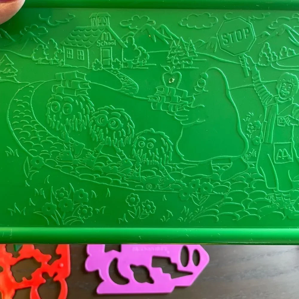 McDonald’s Bulletin Board Boxes Red and Green McDonald’s Combs Activity pieces